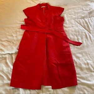 belted calvin klein dress